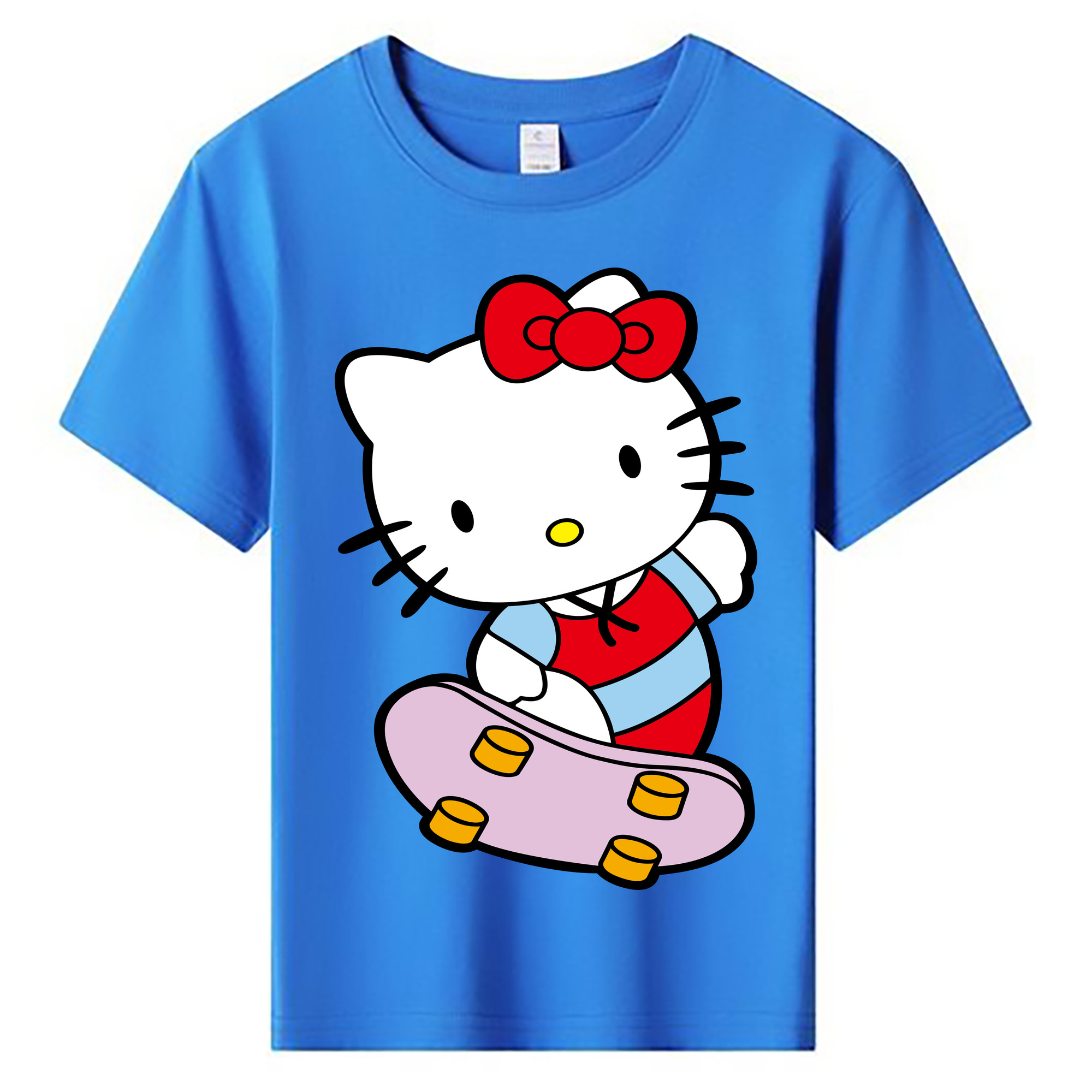 （画像用） Hello Kitty ハローキティ 綿100％キッズTシャツ（フロントプリント）